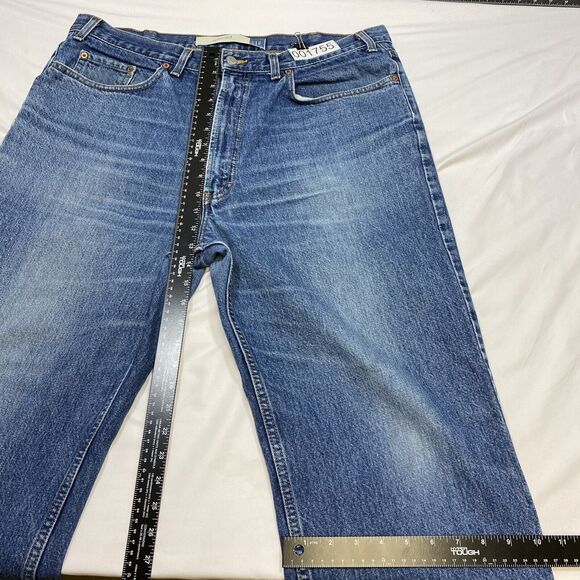VTG Gap Jeans Men's 38x30 Blue Relaxed Fit Distressed Medium Wash Denim USA Y2K - Picture 12 of 15